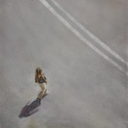 "Street View 8", oil on wood, 20 x 20 cm. Jose Antonio Ochoa